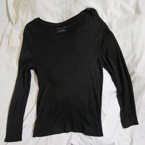 Ann Taylor Black Long Sleeve Shirt